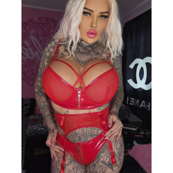 Rotes Wetlook-Dessous