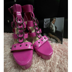 Pinke Webcam High Heels mit...